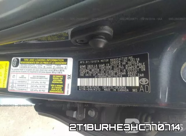 2T1BURHE3HC770714 фото 10