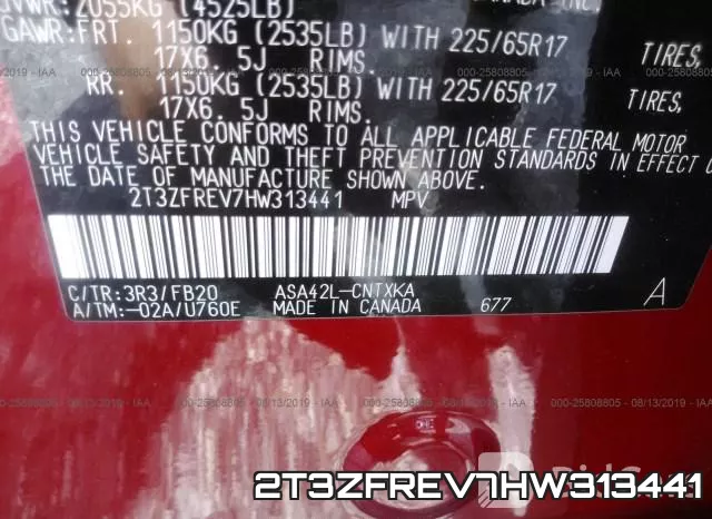 2T3ZFREV7HW313441 фото 10