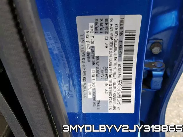 3MYDLBYV2JY319865 фото 2