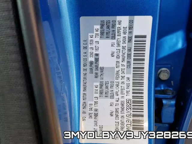 3MYDLBYV9JY328269 фото 2