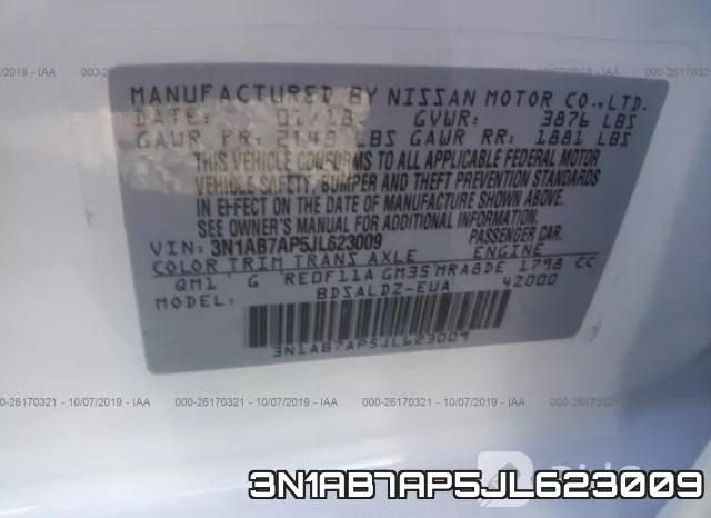 3N1AB7AP5JL623009 фото 10