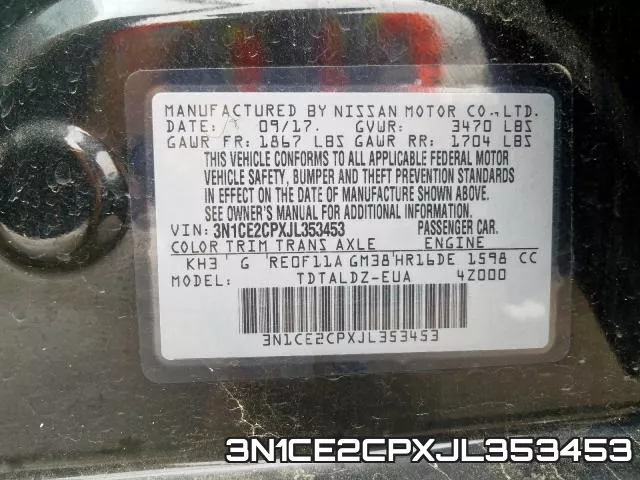 3N1CE2CPXJL353453 фото 2