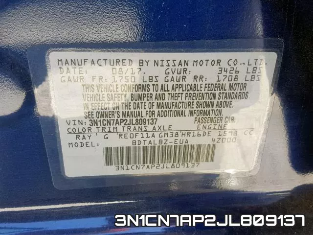 3N1CN7AP2JL809137 фото 2