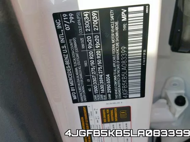 4JGFB5KB5LA083399 фото 2