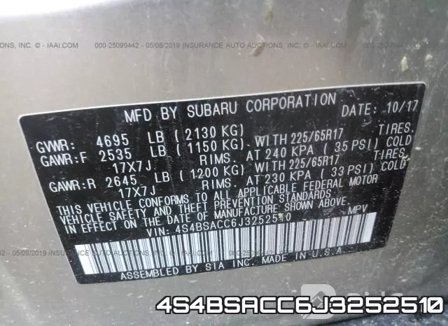 4S4BSACC6J3252510 фото 10