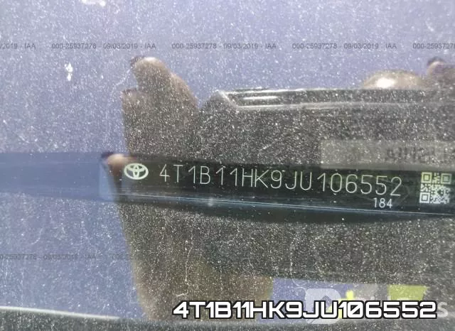4T1B11HK9JU106552 фото 9