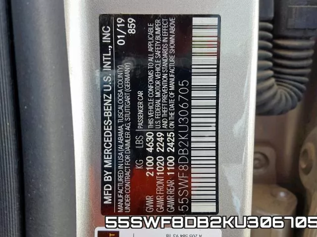 55SWF8DB2KU306705 фото 2