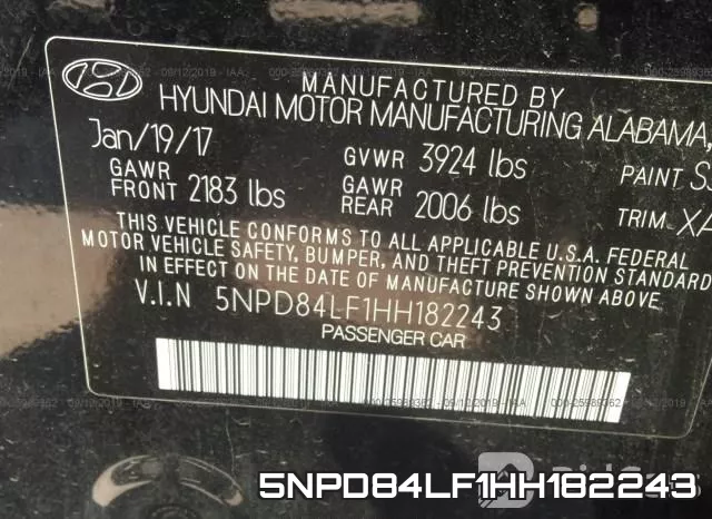 5NPD84LF1HH182243 фото 10