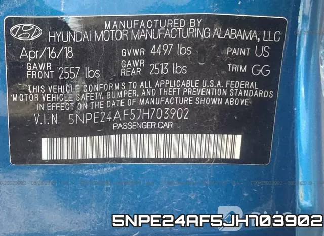 5NPE24AF5JH703902 фото 10
