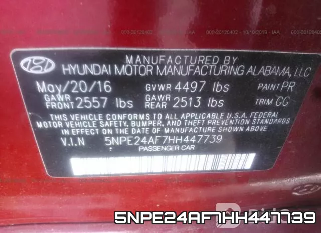 5NPE24AF7HH447739 фото 10