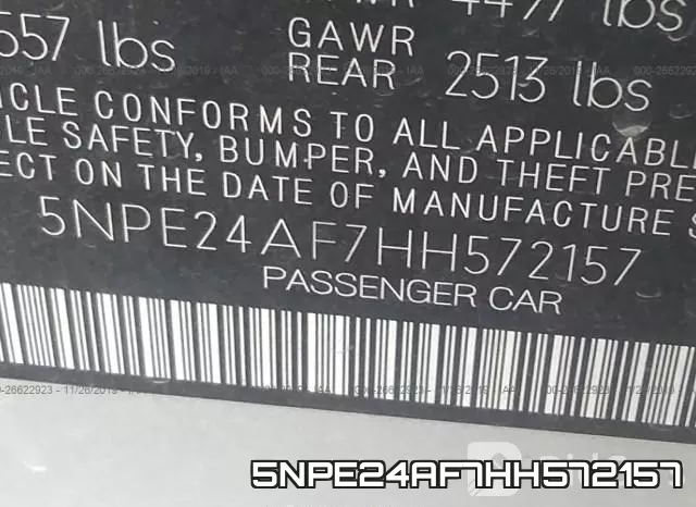 5NPE24AF7HH572157 фото 10