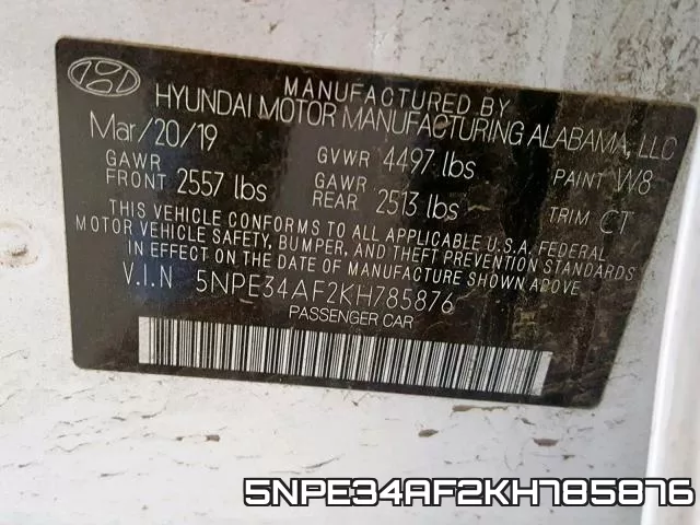5NPE34AF2KH785876 фото 2