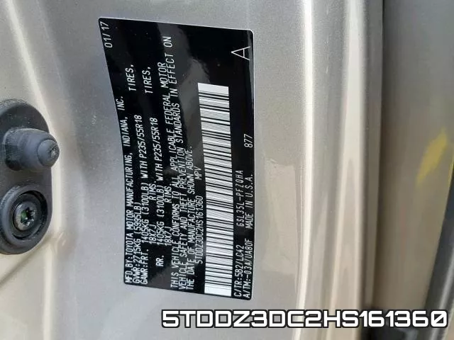 5TDDZ3DC2HS161360 фото 2