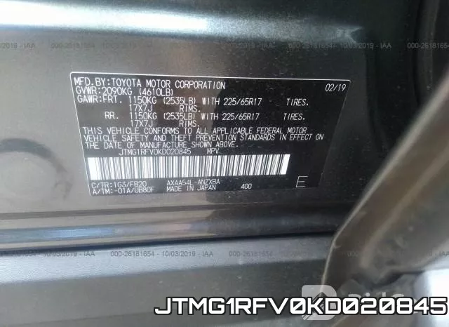 JTMG1RFV0KD020845 фото 10