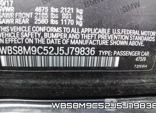 WBS8M9C52J5J79836 фото 10