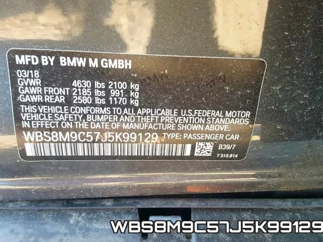 WBS8M9C57J5K99129 фото 2