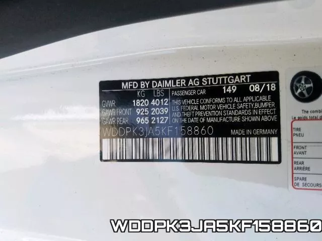 WDDPK3JA5KF158860 фото 2