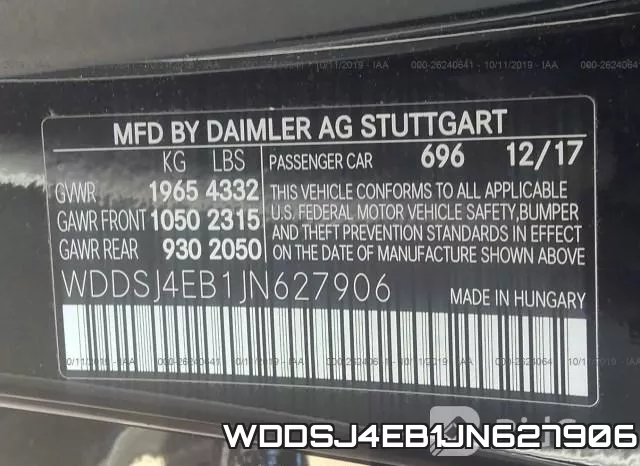 WDDSJ4EB1JN627906 фото 10
