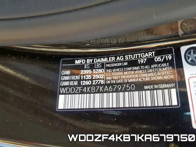 WDDZF4KB7KA679750 фото 2
