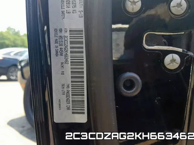 2C3CDZAG2KH663462 фото 2