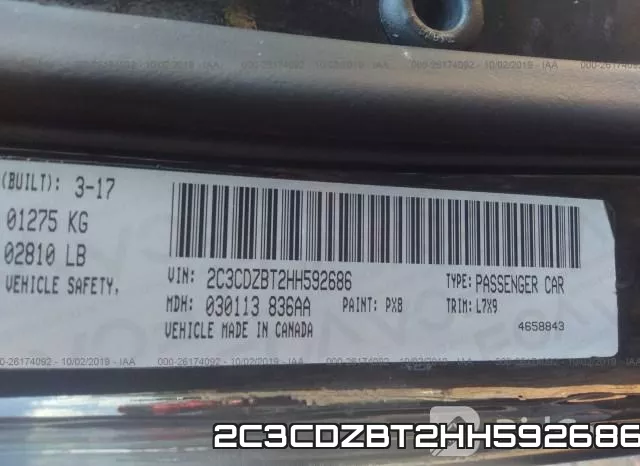 2C3CDZBT2HH592686 фото 10