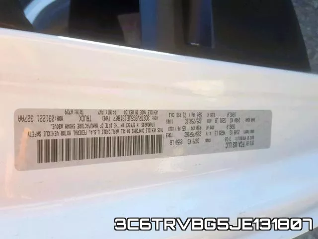 3C6TRVBG5JE131807 фото 2