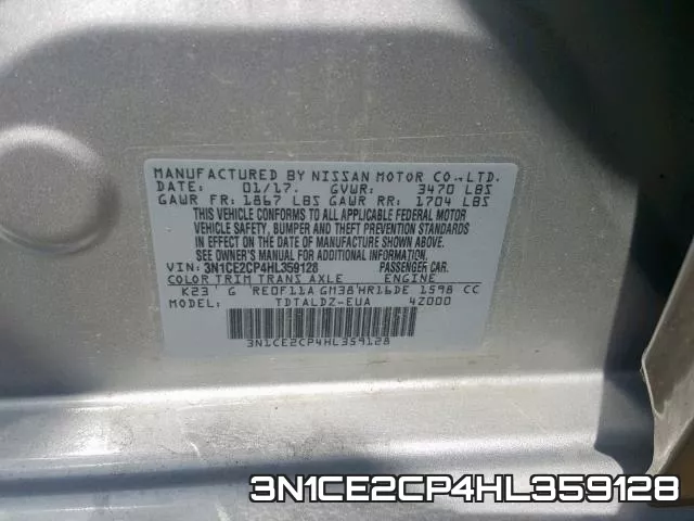 3N1CE2CP4HL359128 фото 2