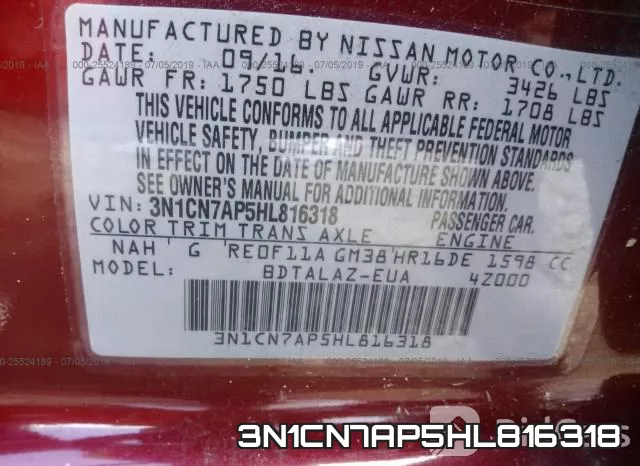 3N1CN7AP5HL816318 фото 10