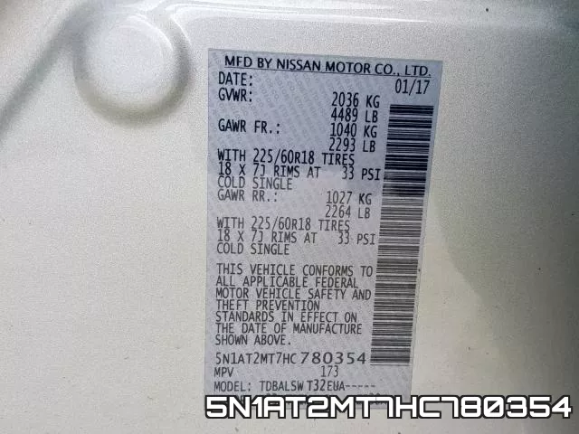 5N1AT2MT7HC780354 фото 2
