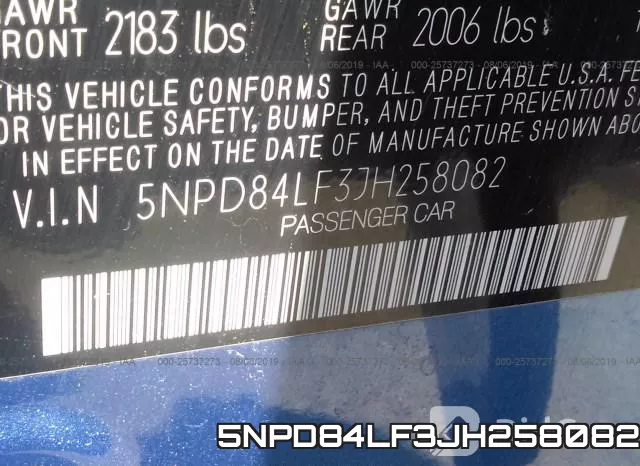 5NPD84LF3JH258082 фото 10