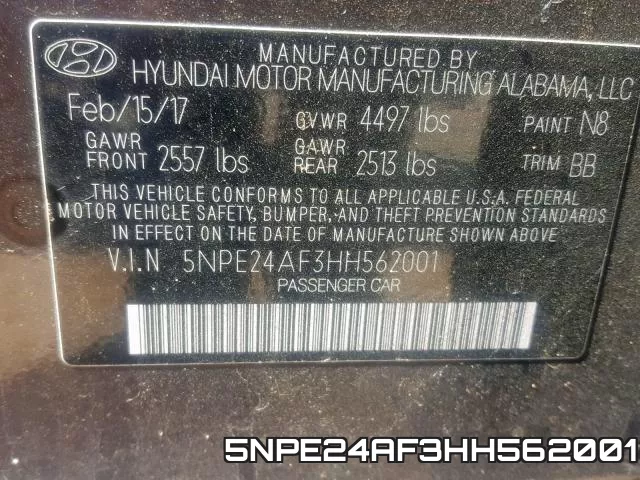 5NPE24AF3HH562001 фото 2