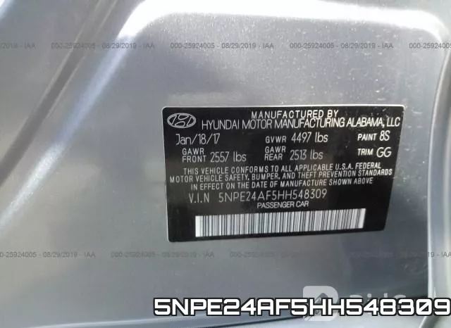 5NPE24AF5HH548309 фото 9