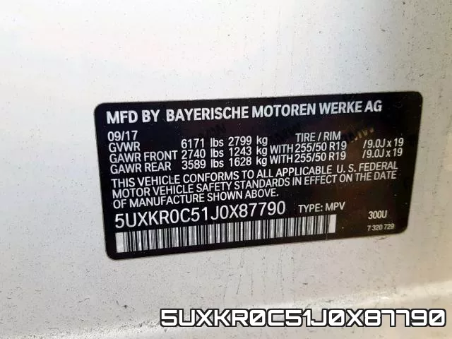 5UXKR0C51J0X87790 фото 2