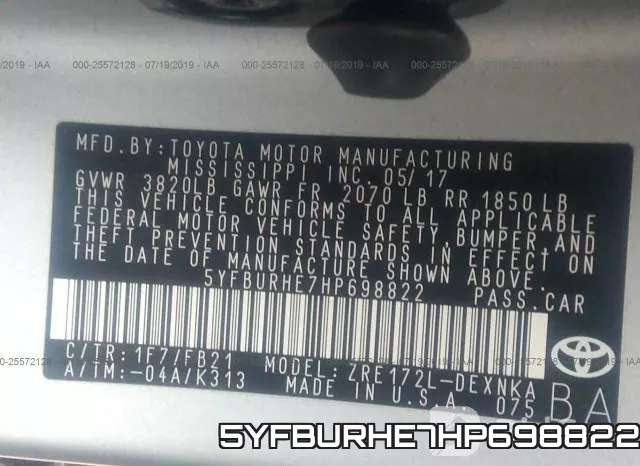 5YFBURHE7HP698822 фото 10