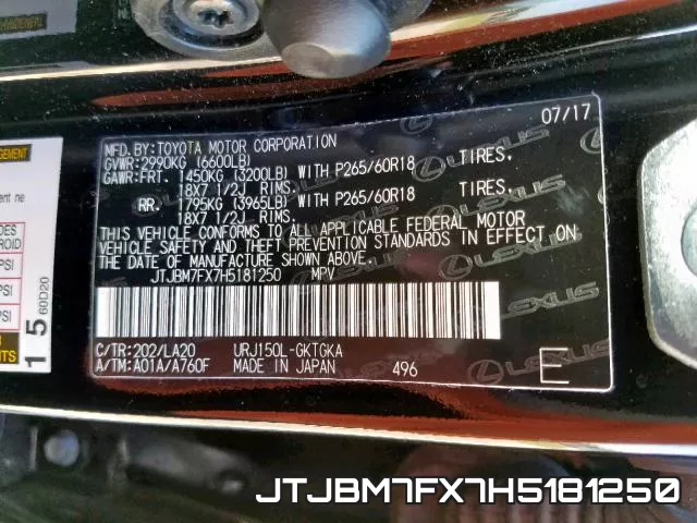 JTJBM7FX7H5181250 фото 2