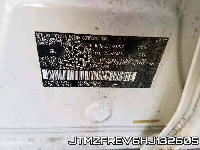 JTMZFREV6HJ132605 фото 2