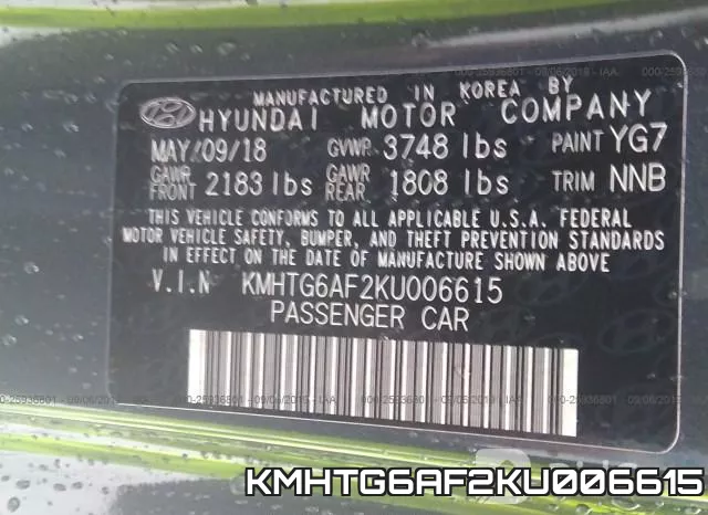 KMHTG6AF2KU006615 фото 10