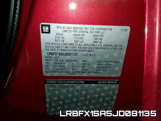 LRBFX1SA5JD081135 фото 2