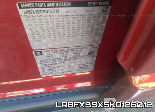 LRBFX3SX5KD126012 фото 10