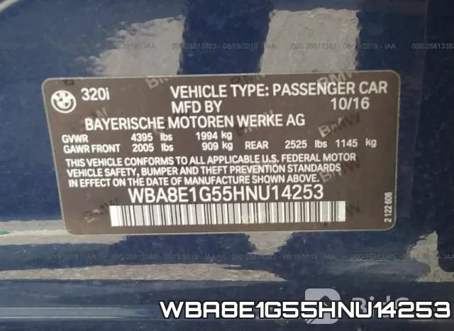 WBA8E1G55HNU14253 фото 10