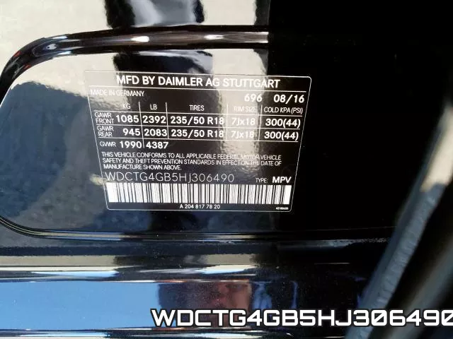 WDCTG4GB5HJ306490 фото 2