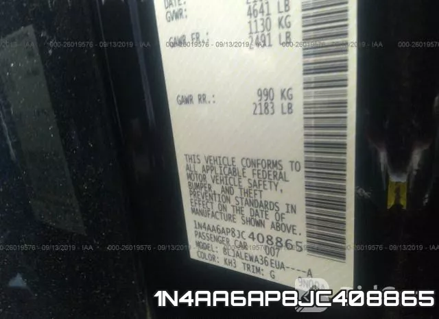 1N4AA6AP8JC408865 фото 10