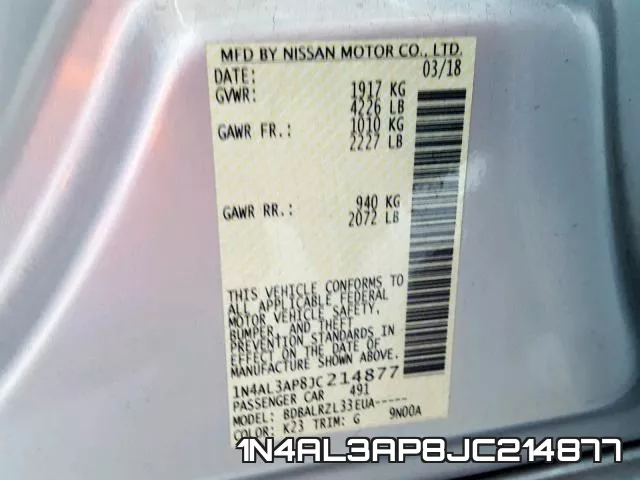 1N4AL3AP8JC214877 фото 2