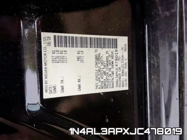 1N4AL3APXJC478019 фото 2