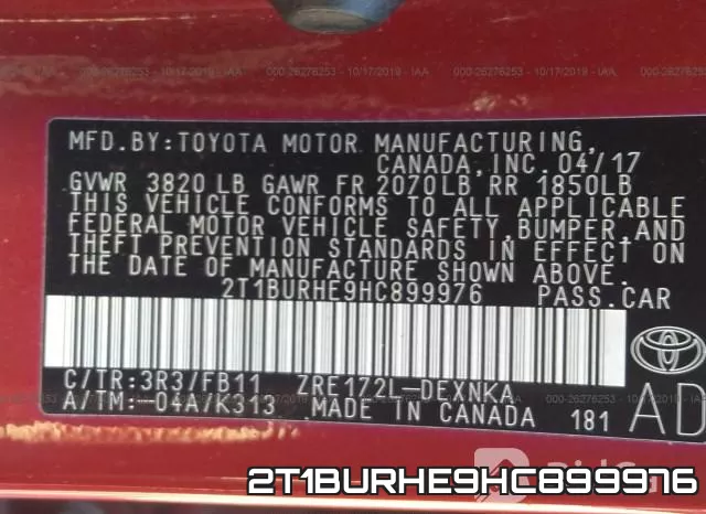2T1BURHE9HC899976 фото 10