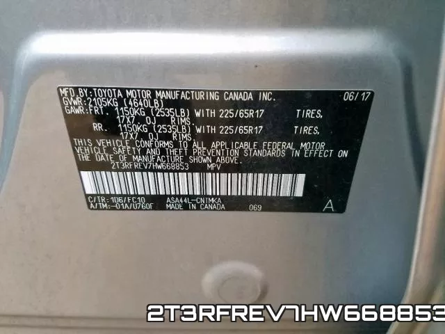 2T3RFREV7HW668853 фото 2