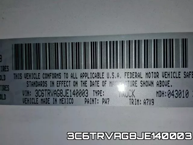 3C6TRVAG8JE140003 фото 2