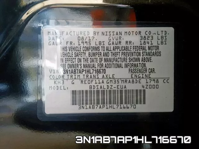 3N1AB7AP1HL716670 фото 2
