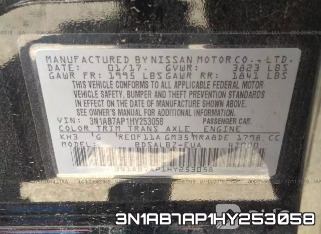 3N1AB7AP1HY253058 фото 10