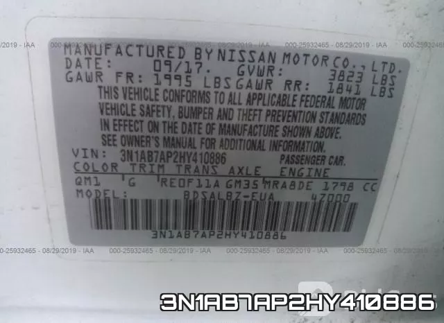 3N1AB7AP2HY410886 фото 10